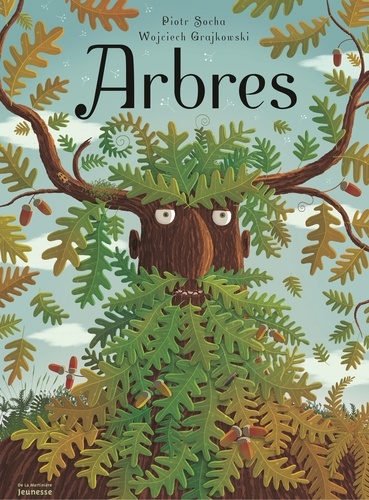 Couverture du livre arbre représentant un gros tronc dans lequel est inséré un visage.