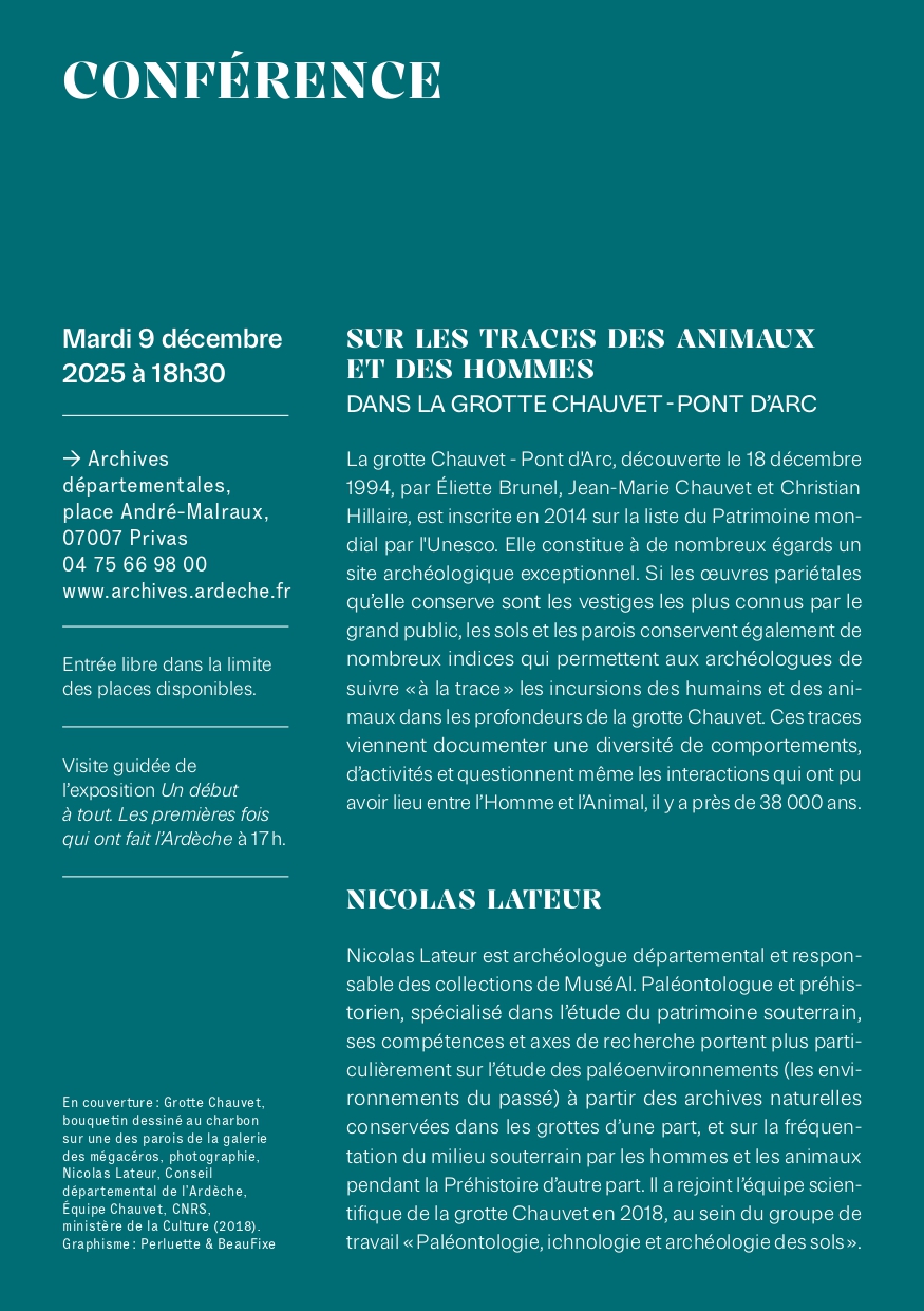 description du contenu de la conférence sous forme d'affiche