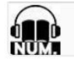 logo d'un livre en noir et blanc surmonté d'un casque d'écoute avec la mention NUM