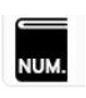 logo d'un livre en noir et blanc avec la mention NUM