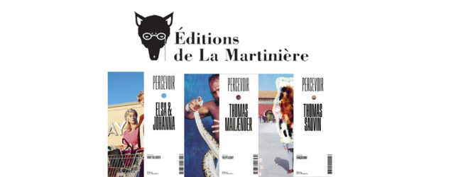 Logo des éditions Lamartinière et trois couvertures de la collection Percevoir