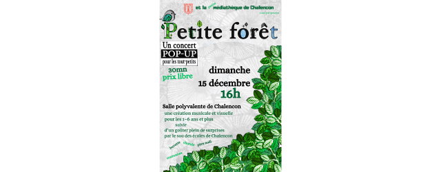 affiche en vert et blanc reprenant les informations de l'annonce