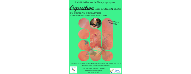 affiche sur fond vert avec dessin à l'aquarelle beige représentant un personnage pensif